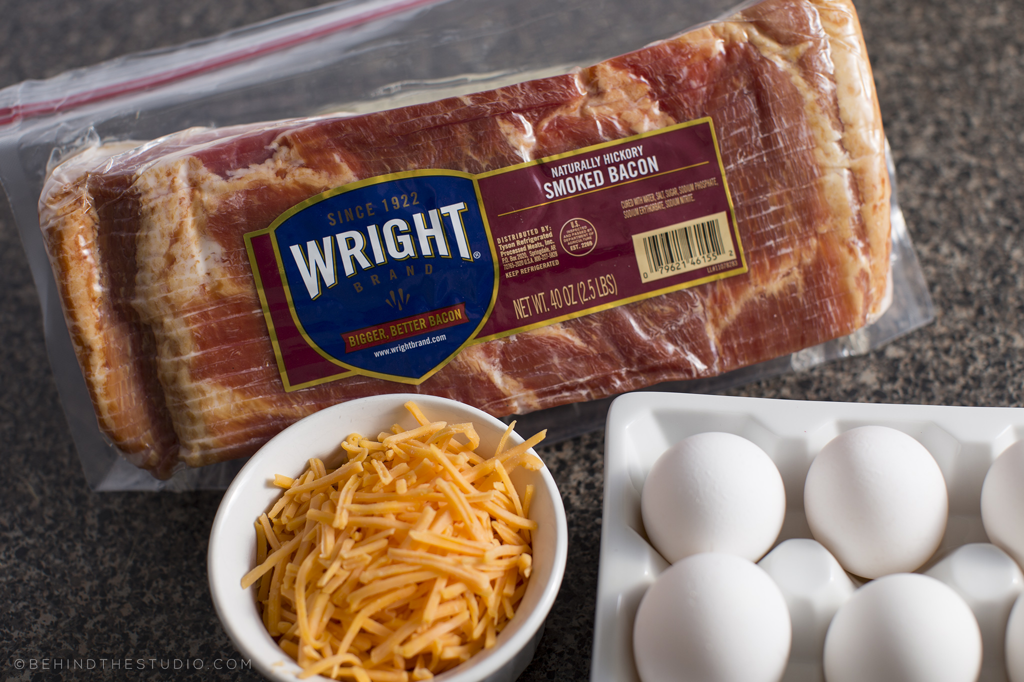 breakfast casserole with wright03 brand hickory smoked bacon